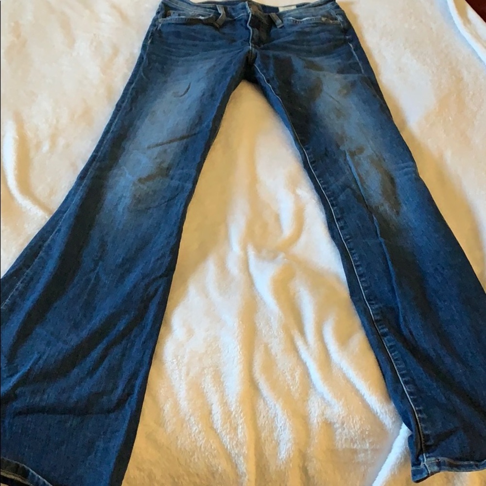 Dark denim jeans